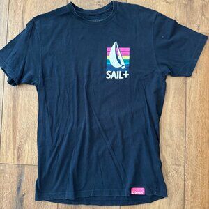 PINK DOLPHIN SAIL Navy Men’s Tee -Shirt LG
